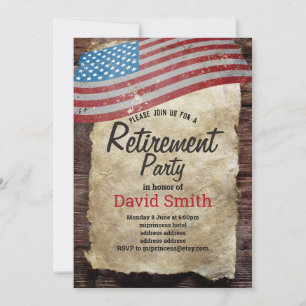 Military Retirement, Army, retirement party Invitation