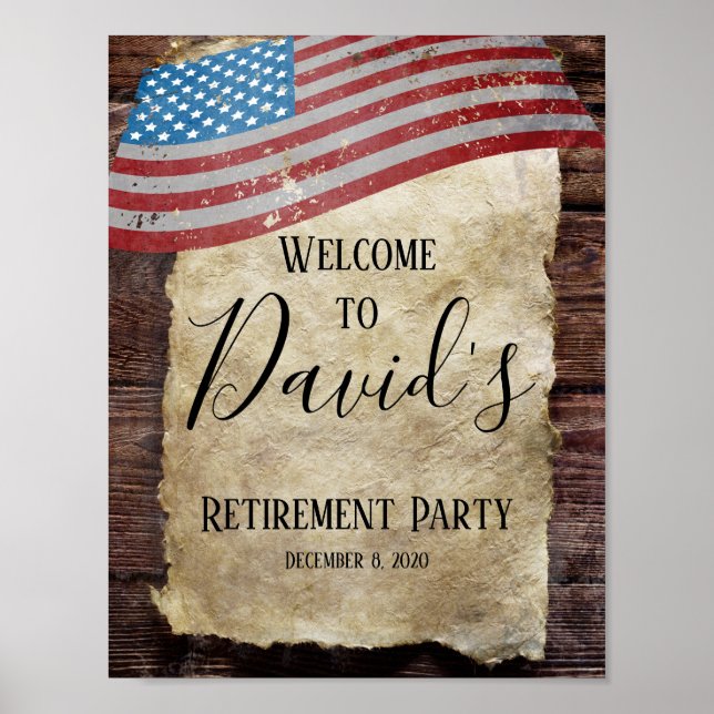 Military Retirement, Army, welcome sign (Front)