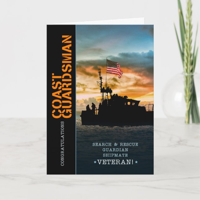 Military Retirement Coast Guardsman Seaman Card (Front)