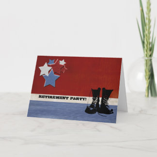 Military Retirement Party Custom Personalised Card