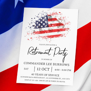  Military Retirement Party Flyer