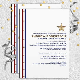 Military Retirement Party Invitation