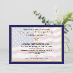 Military Retirement Party Invitations