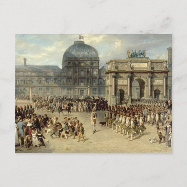 Military Review under the Empire Postcard (Front)