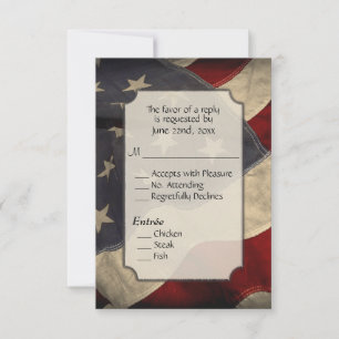 Military RSVP with Menu Choices