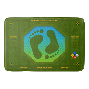 Military-Sci-Fi-Industrial-Bath-Mat Bath Mat