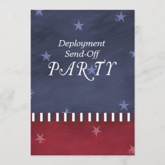 Military Send Off Deployment Party Custom Invitation