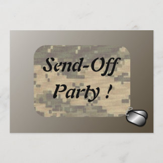 Military Send Off Party Patriotic Invitation