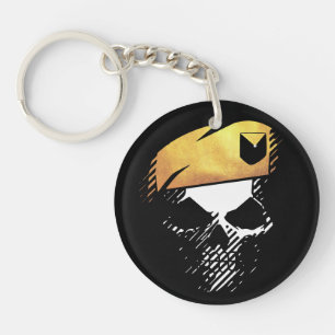 Military Skull Tactical Soldier Beret Design Key Ring