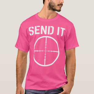 Military Sniper Long Range Shooting Send It T-Shirt