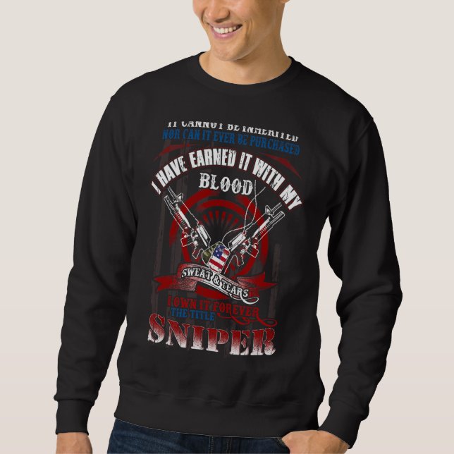 Military Sniper Sharpshooter Sweatshirt (Front)