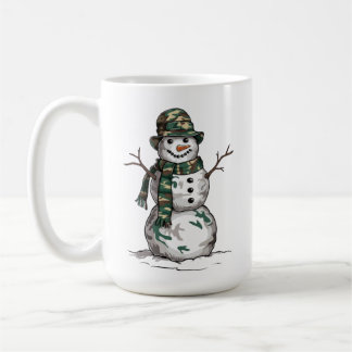 Military Snowman Coffee Mug