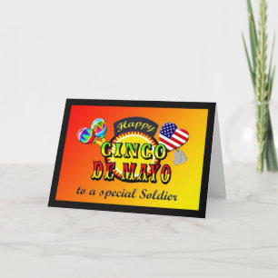 Military Soldier Cinco de Mayo Card