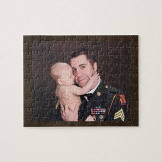 Military Soldier Custom Personalised Jigsaw Puzzle
