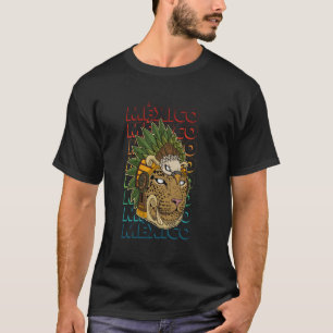 Military souvenir national Mexico antique ocelot M T-Shirt