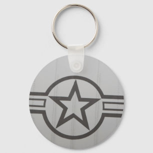 Military Star Keychain