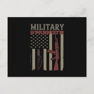 Military Strength Announcement Postcard