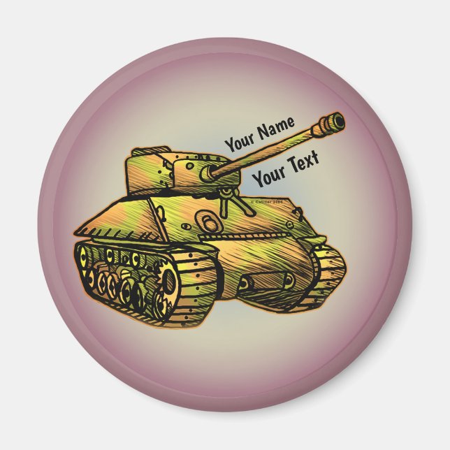 Military Tank magnet (Front)