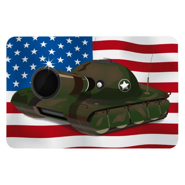 Military Tank Magnet (Horizontal)