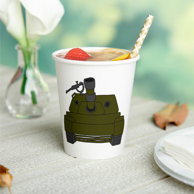 Military Tank Paper Cups (Creator Uploaded)