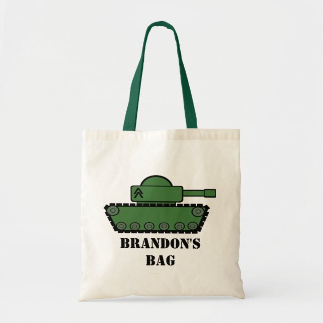 Military Tank Tote Bag (Front)