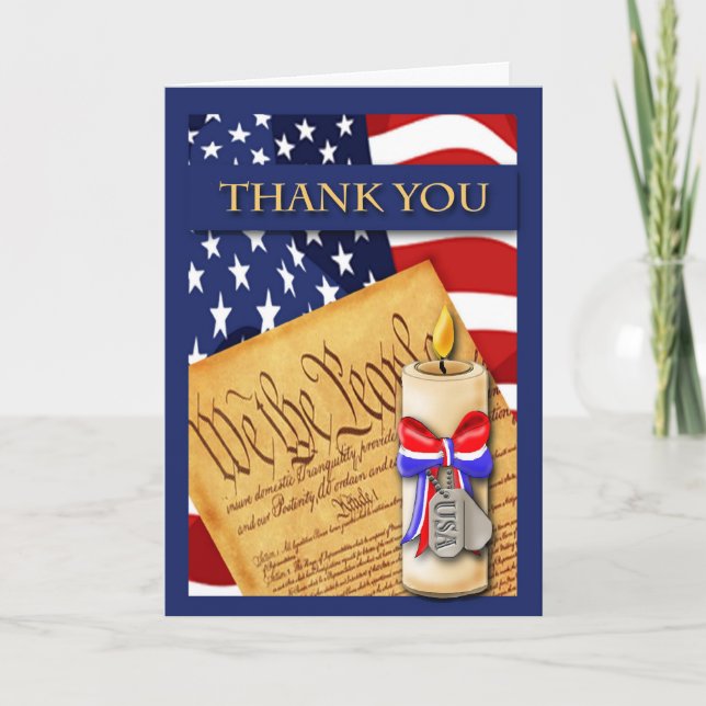 Military Thank You Card (Front)