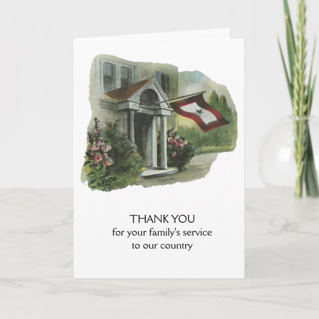 Military: Thank You for Family's Service (Front)