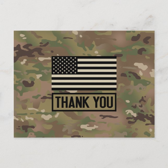 Military - Thank You Postcard (Front)