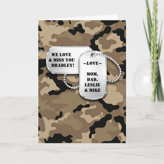 Military Theme Card (Front)