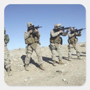 Military Transistion Team members Square Sticker