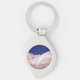 Military Transport Aeroplane by Shirley Taylor Key Ring