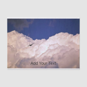 Military Transport Aeroplane by Shirley Taylor Tissue Paper