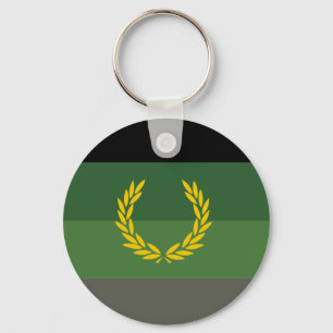 Military Uniform Pride Flag Key Ring