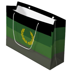 Military Uniform Pride Flag Large Gift Bag