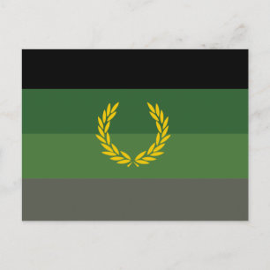 Military Uniform Pride Flag Postcard