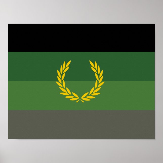 Military Uniform Pride Flag Poster (Front)