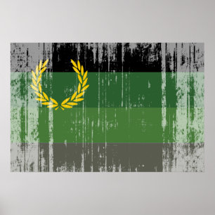 MILITARY UNIFORM PRIDE FLAG POSTER