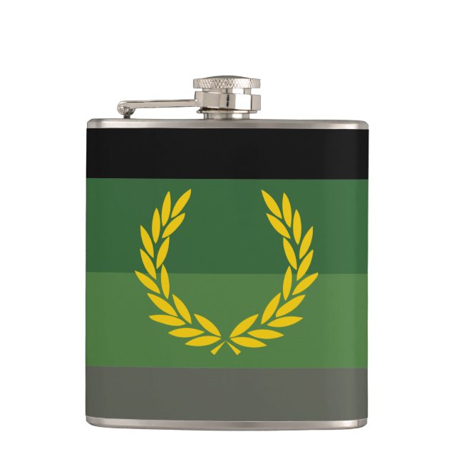 MILITARY UNIFORM PRIDE HIP FLASK (Front)