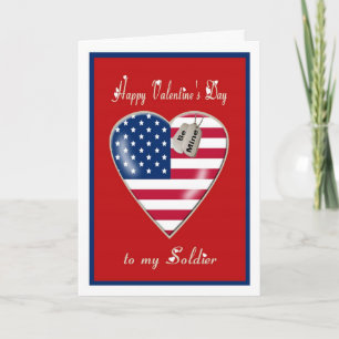 Military Valentine's Day Card to my Soldier