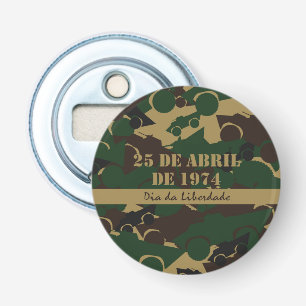 Military vehicle camouflage pattern bottle opener