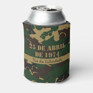 Military vehicle camouflage pattern can cooler