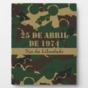 Military vehicle camouflage pattern plaque