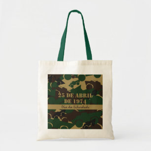 Military vehicle camouflage pattern tote bag