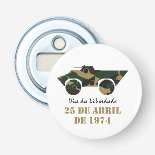 Military vehicle symbol of 25 April Revolution Bottle Opener