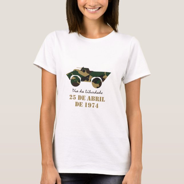 Military vehicle symbol of 25 April Revolution T-Shirt (Front)