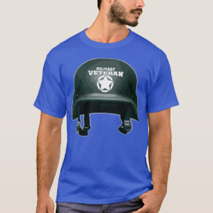 Military Vet helmet T-Shirt