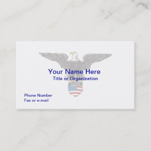 Military Veteran Eagle Business Card