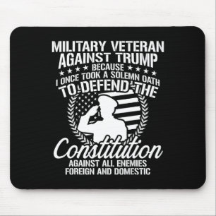 Military Veterans Against Trump 2020 Usa Election Mouse Pad