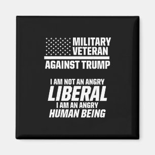 Military Veterans Against Trump Liberal Usa Electi Magnet