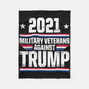 Military Veterans Against Trump Violate Usa Electi Fleece Blanket